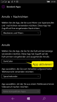 Windows-Einstellungen um die App zu aktivieren