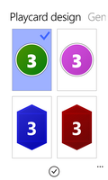 Settings: Playcard Design